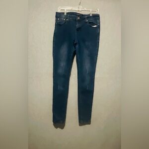 Vins Me High Stretch Skinny Jeans Size 7 Dark Wash Mid Rise Denim Classic Slim